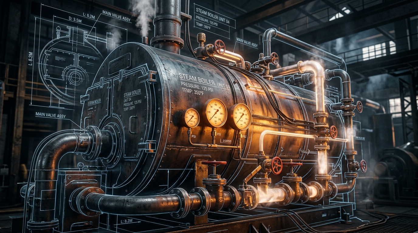 Industrial Boiler Background